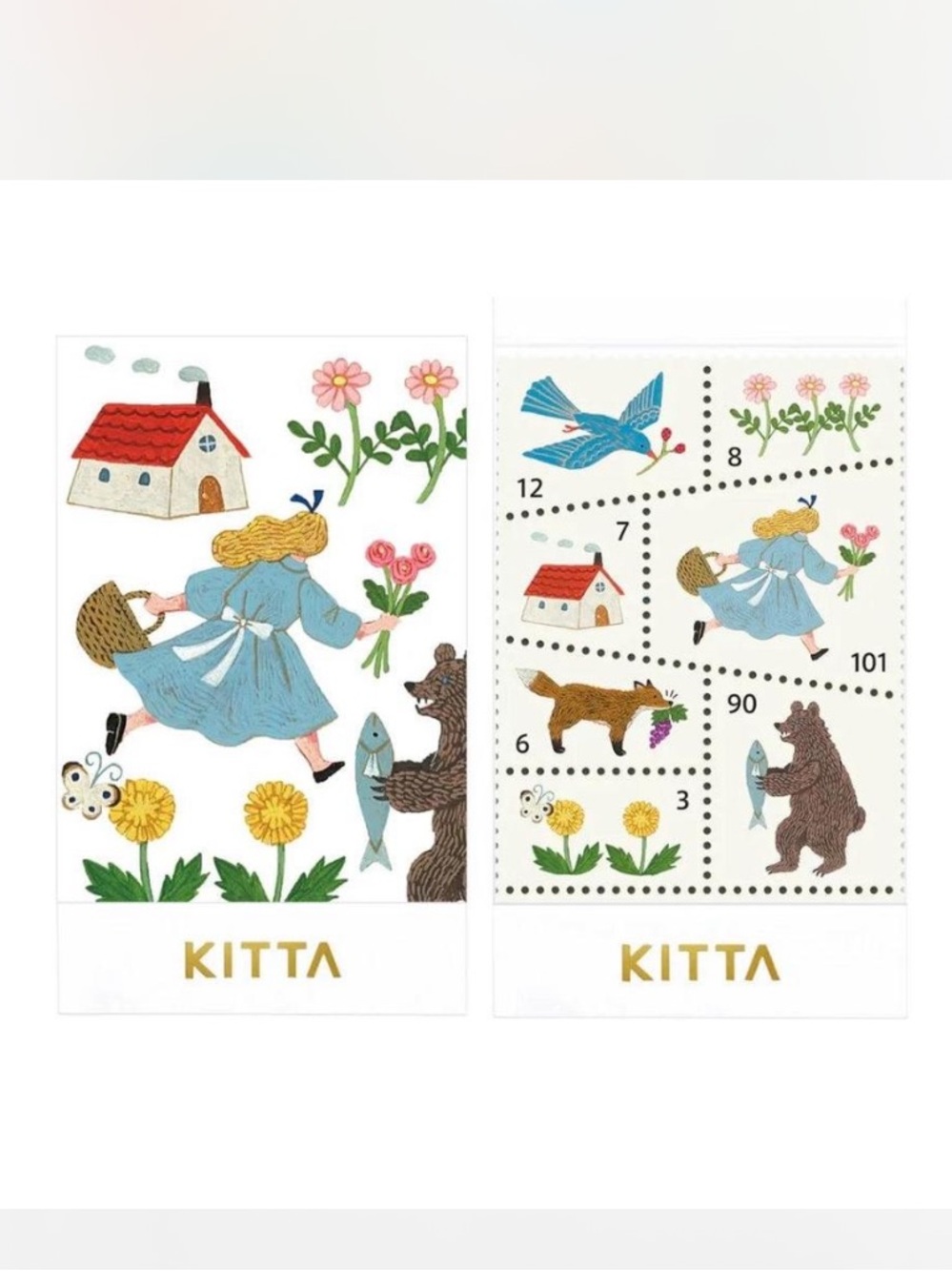 KING JIM KITTA Special Stickers - Forest Morning KITPP007